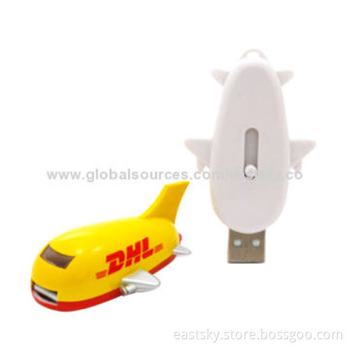 Airplane Shape USB Flash Drive with Shiny Logo/64MB to 32GB Memory Capacity/Windows DrivesNew
